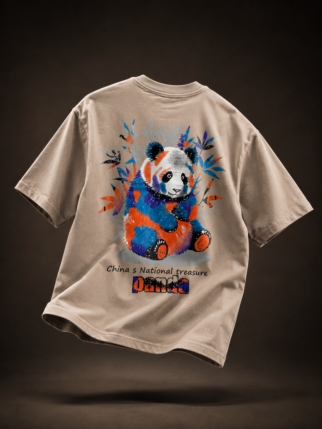 Panda Drift Oversized Drop Shoulder T-Shirt