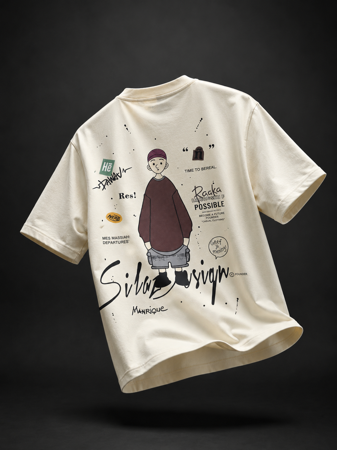 Sketch Society Oversized Drop Shoulder T-Shirt