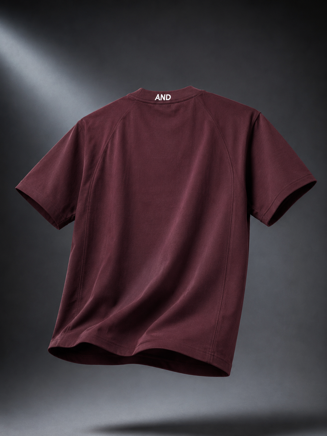 Oversized Down Shoulder T-Shirt – Wine Burgundy