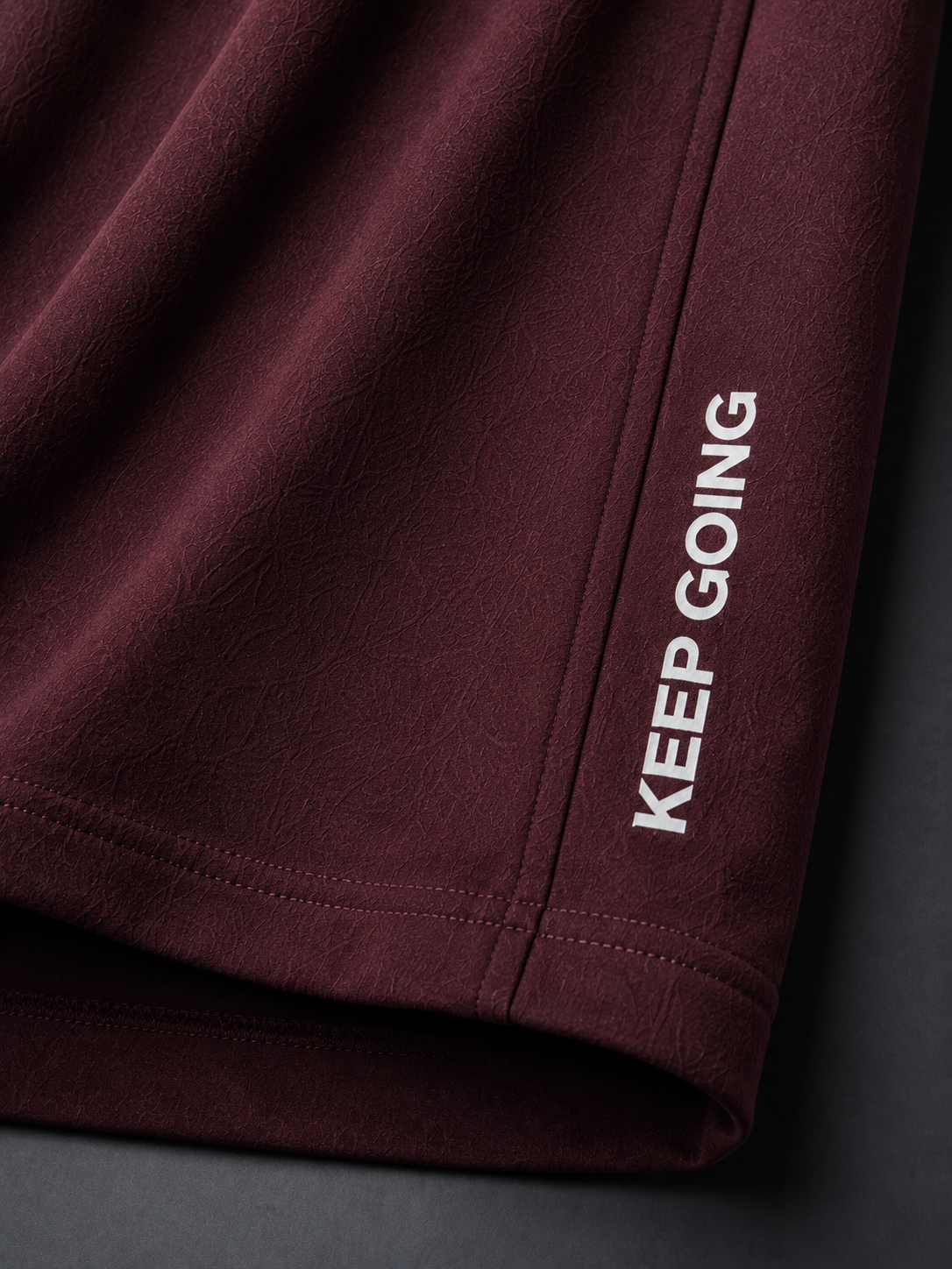 Oversized Down Shoulder T-Shirt – Wine Burgundy