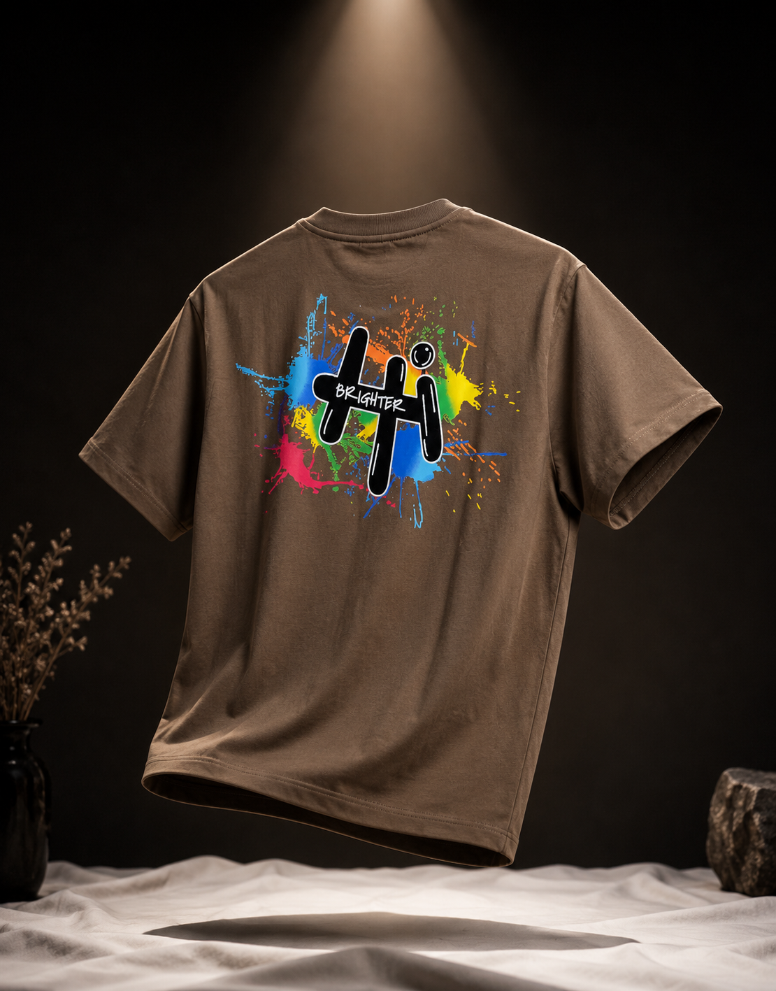 Brighter Pulse Oversized Drop Shoulder T-Shirt