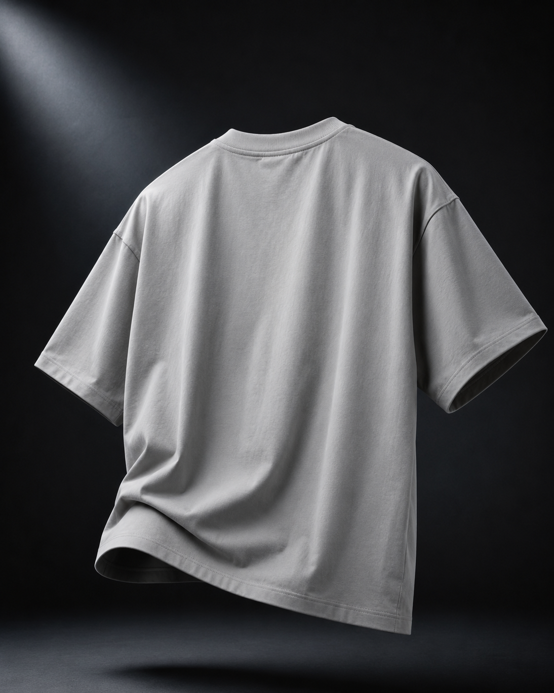 Silver Mist Oversized Down Shoulder T-Shirt