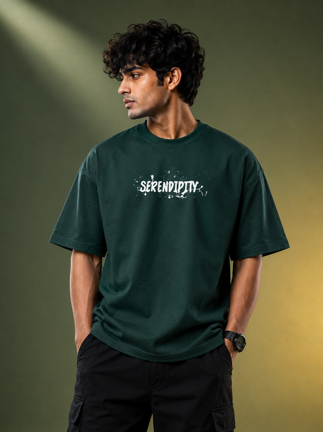 Emerald Drift Oversized T-Shirt
