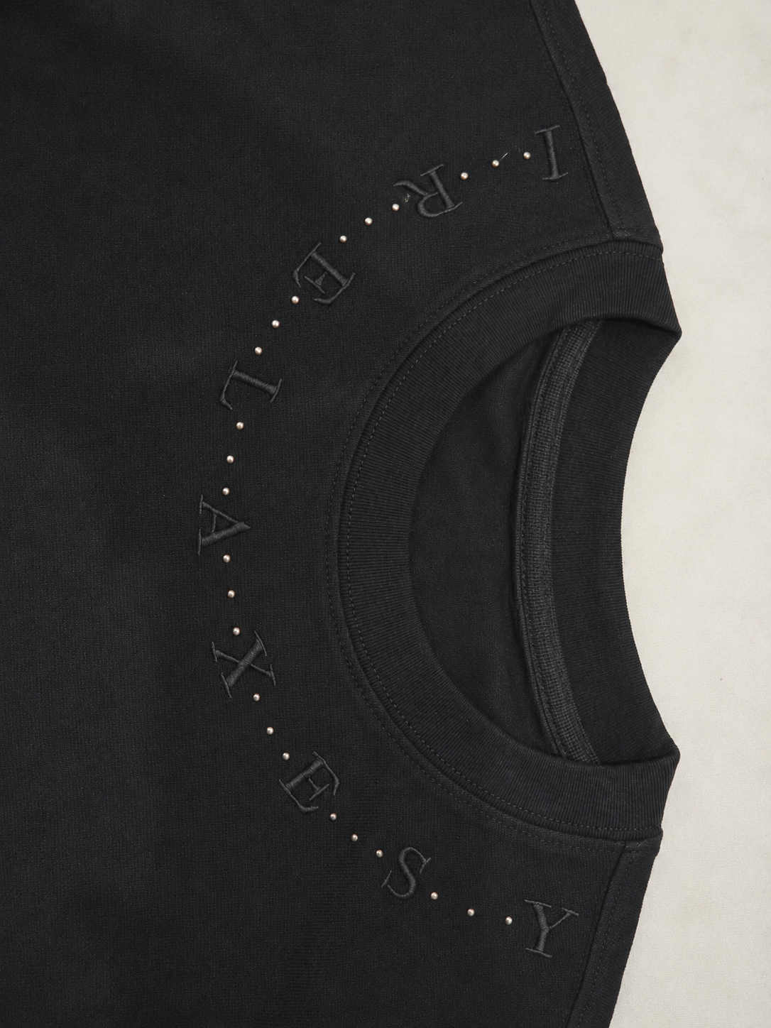 Noir Essence Oversized Down Shoulder T-Shirt