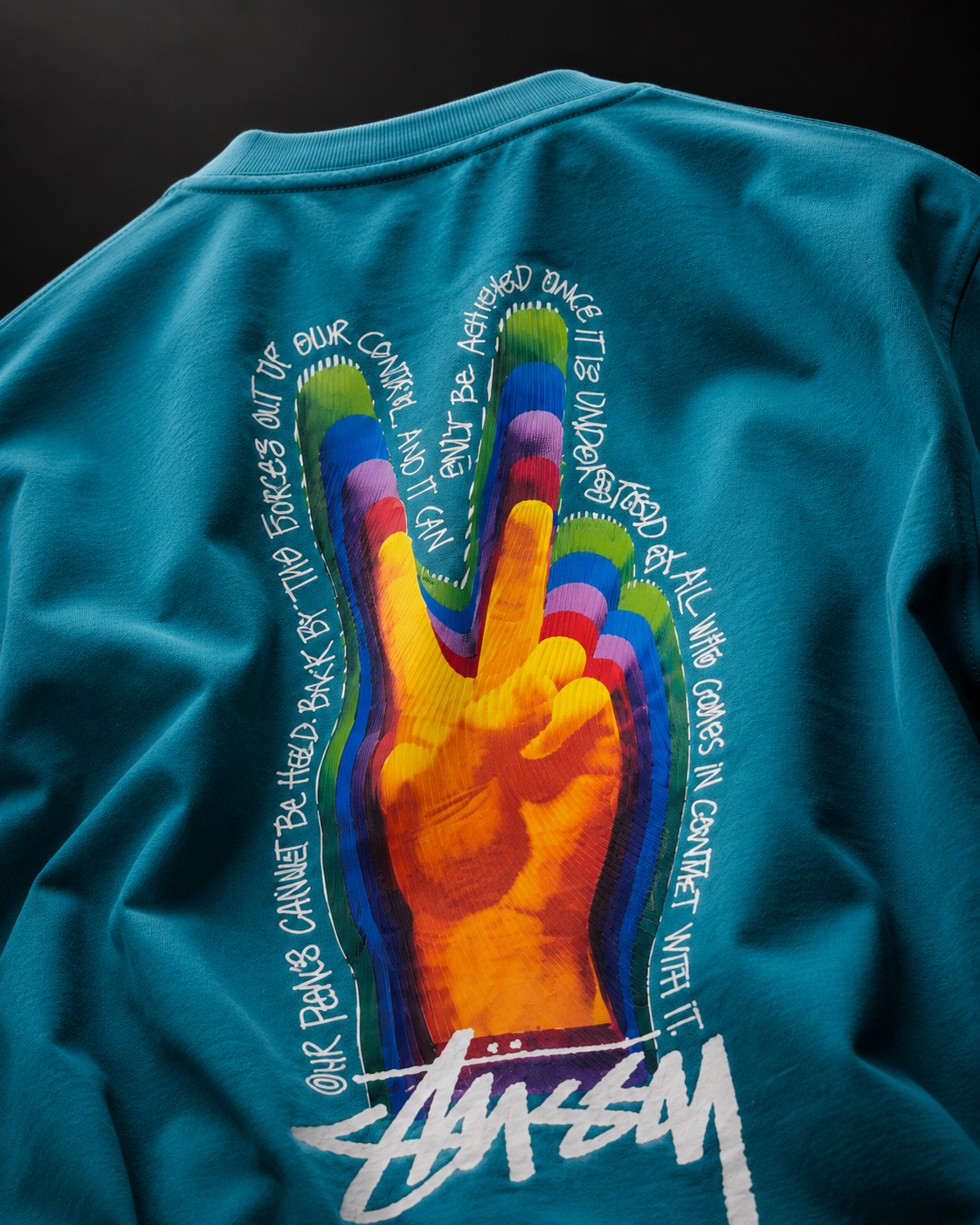 Peace Pulse Oversized Drop Shoulder T-Shirt