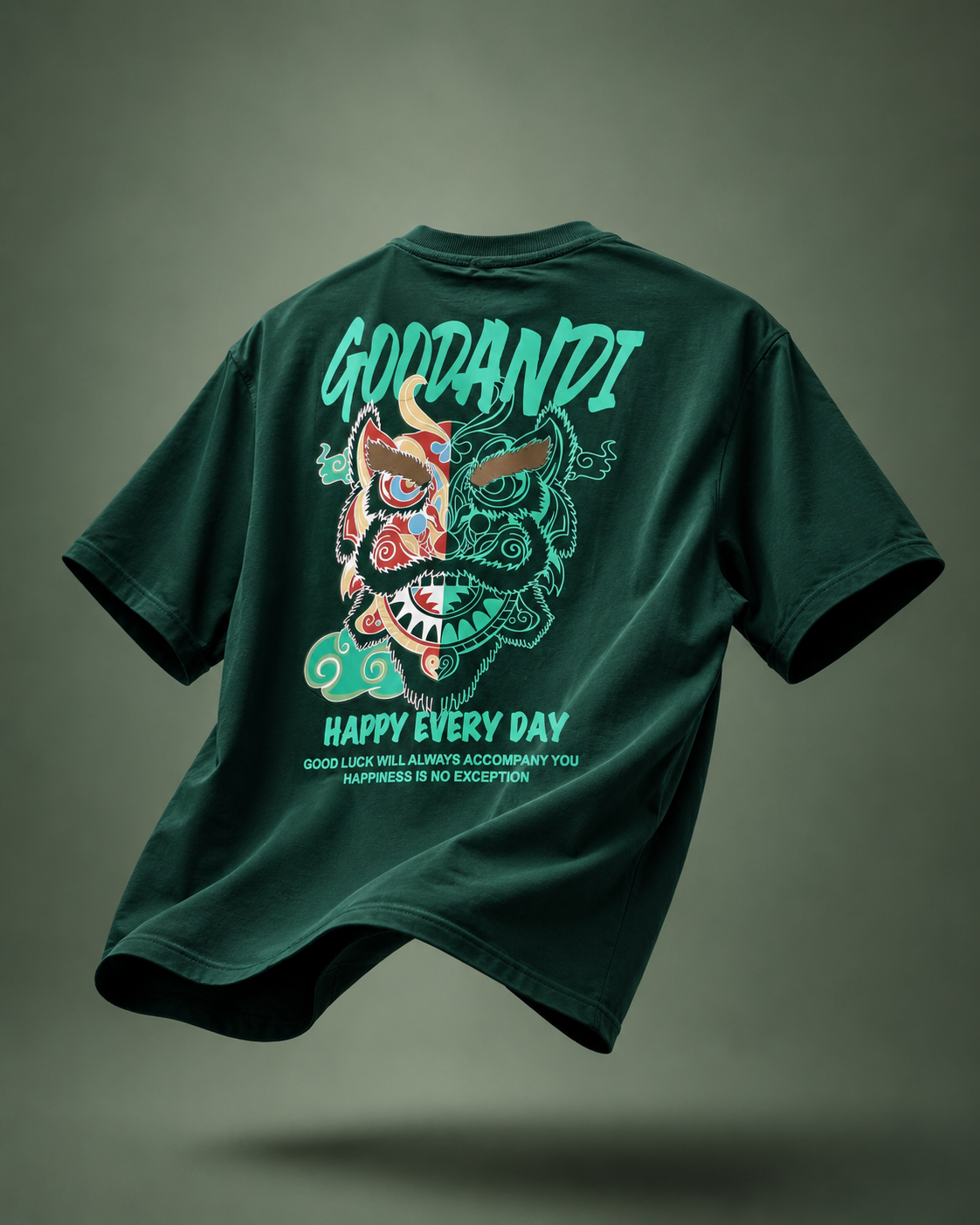 Good Vibes Oni Oversized Drop Shoulder T-Shirt