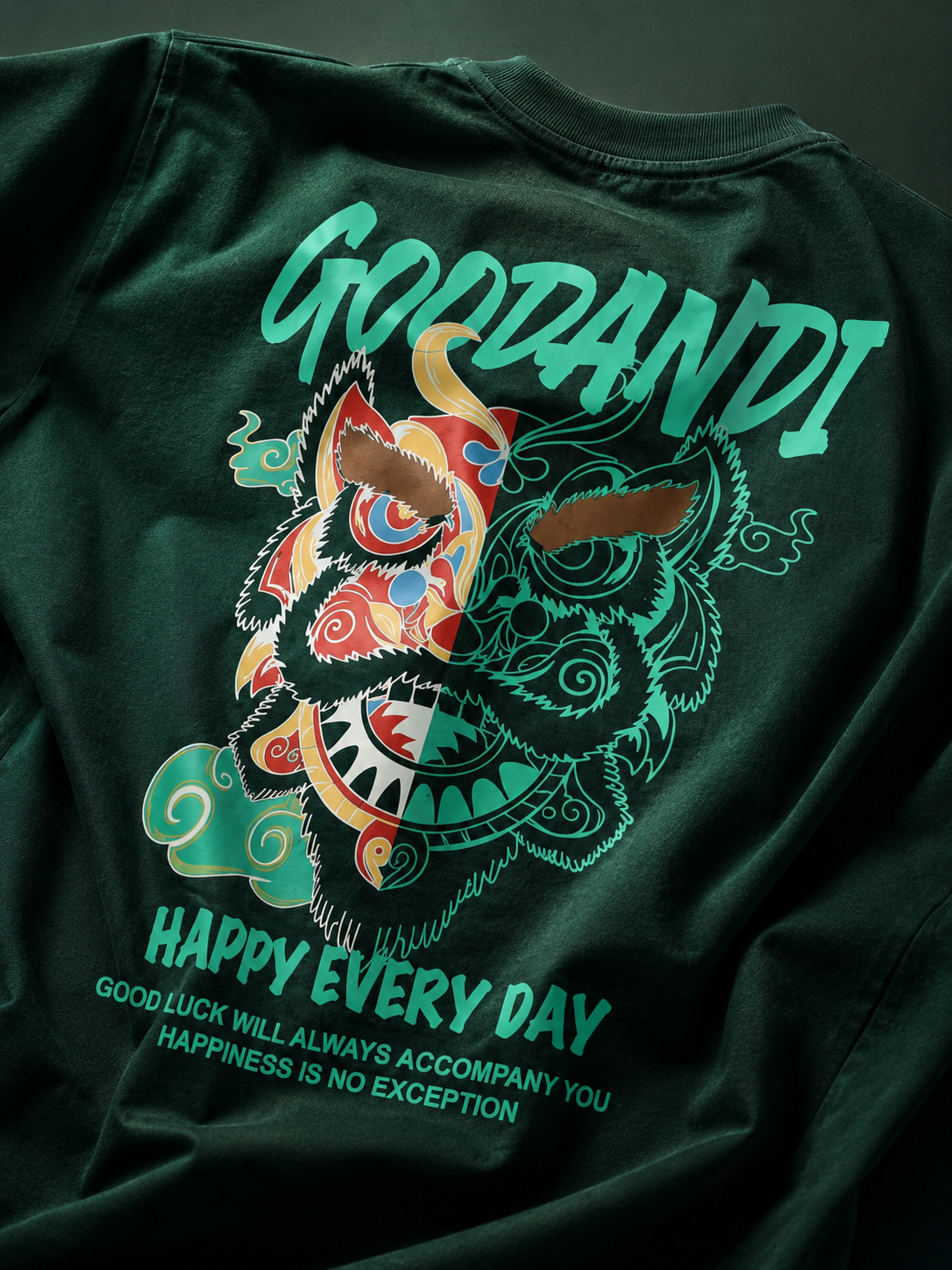 Good Vibes Oni Oversized Drop Shoulder T-Shirt