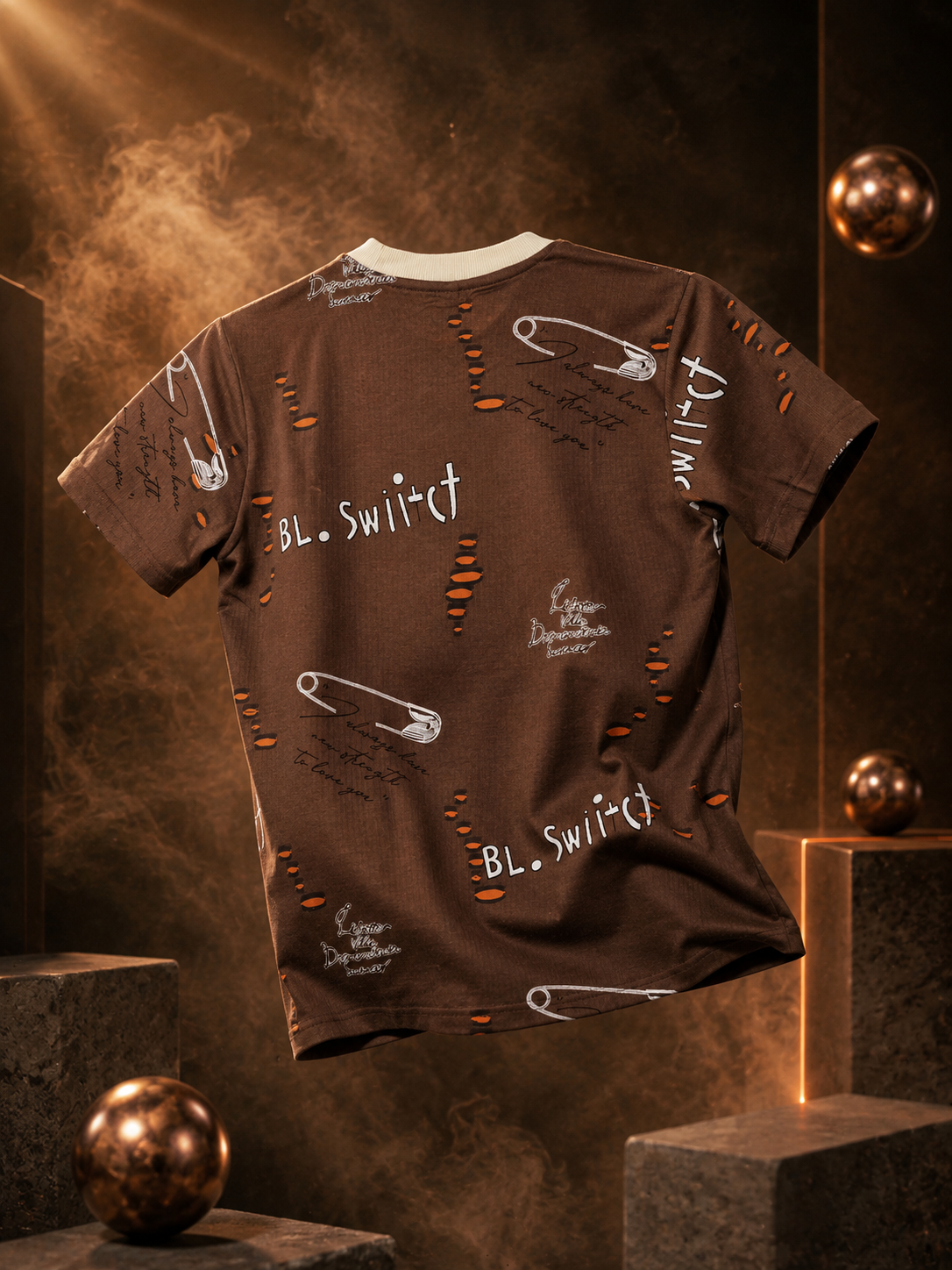 Mocha Script Premium Regular Fit T-Shirt