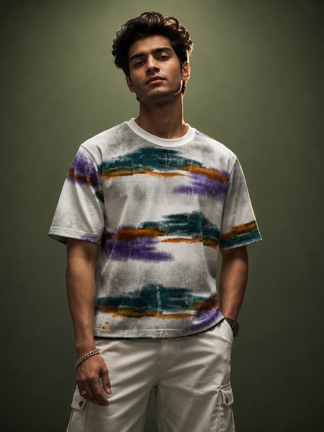Aurora Brushstroke RF Unique T-Shirt
