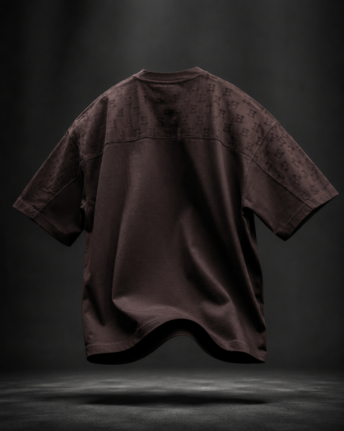 Midnight Crest Oversized Drop Shoulder T-Shirt