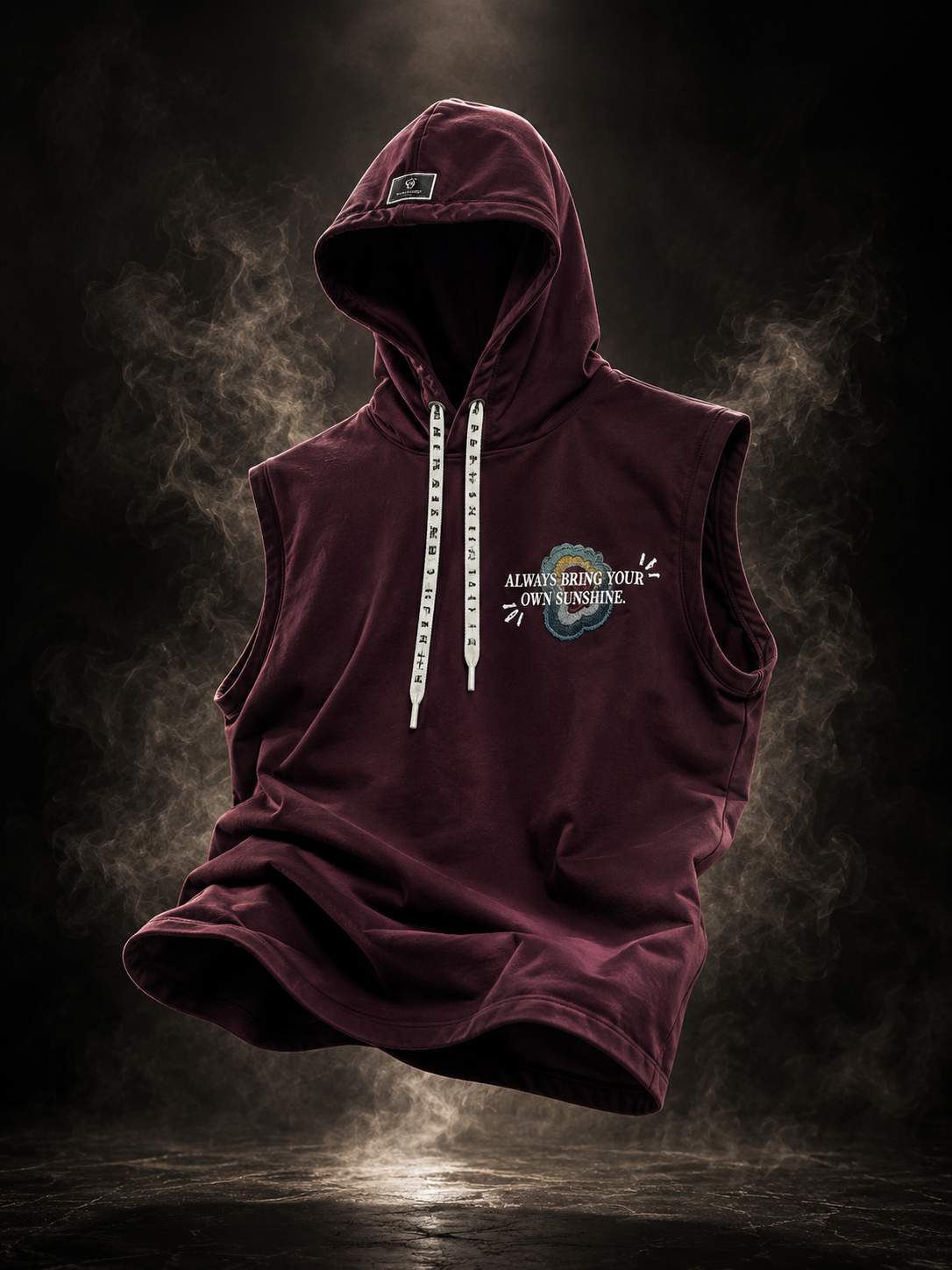 Shadow Pulse Sleeveless Hoodie