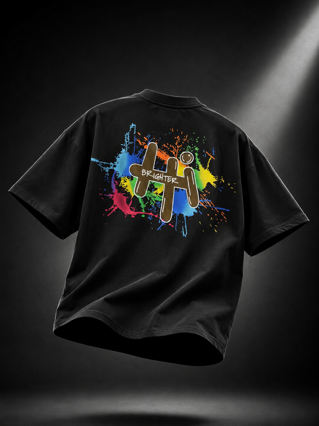 Brighter Noir Oversized Drop Shoulder T-Shirt
