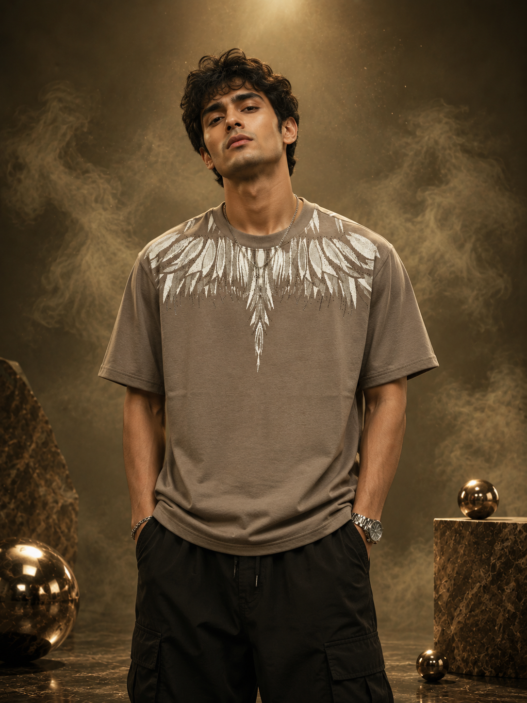 Desert Wings Oversized Drop Shoulder T-Shirt (Unisex)