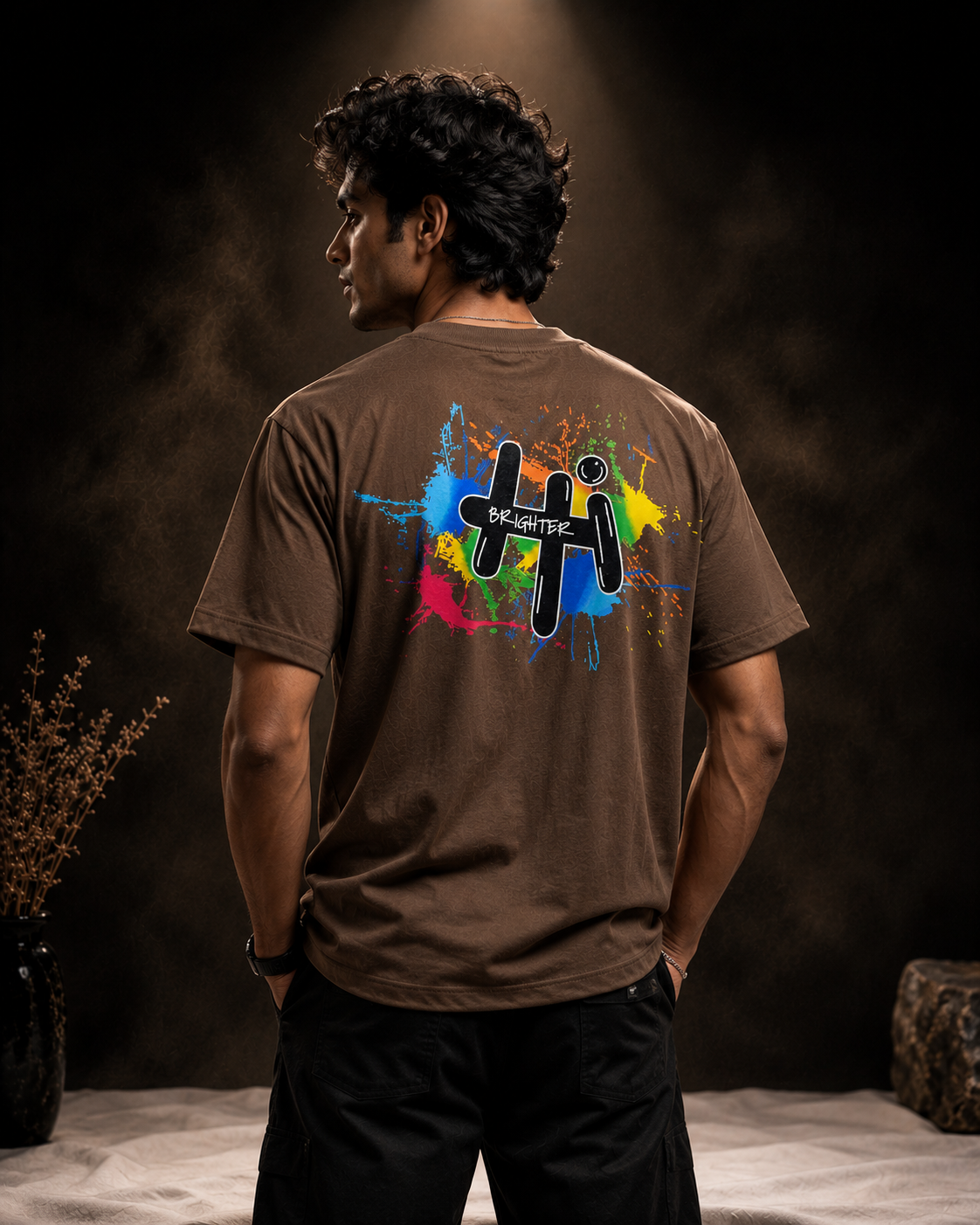 Brighter Pulse Oversized Drop Shoulder T-Shirt (Unisex)