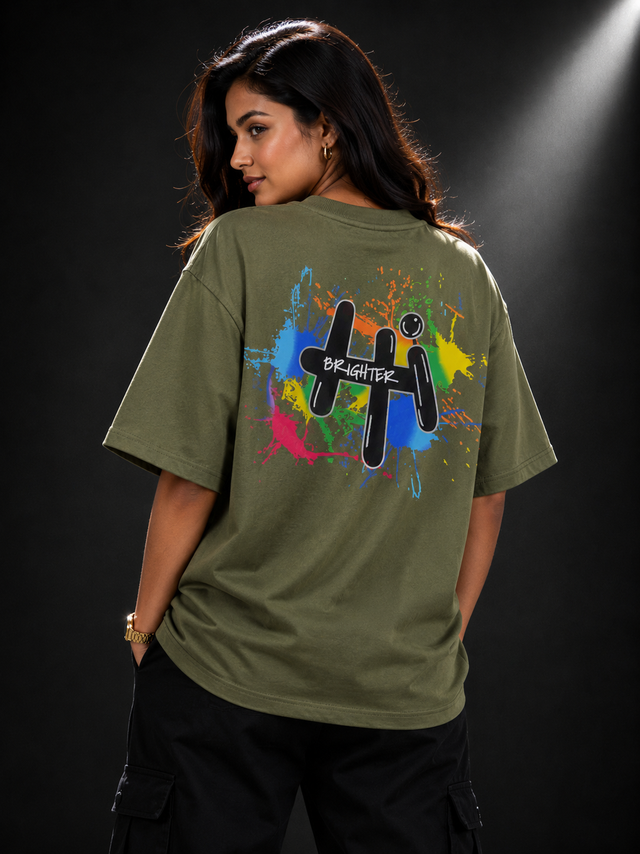 Brighter Splash Oversized T-Shirt (Unisex)