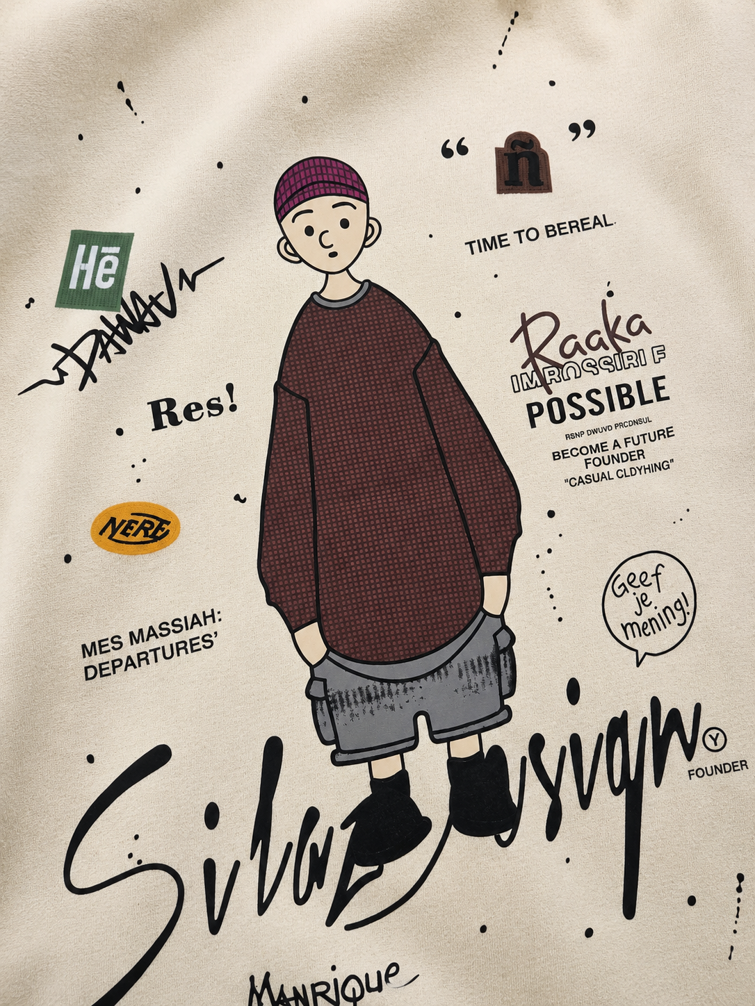 Sketch Society Oversized Drop Shoulder T-Shirt (Unisex)
