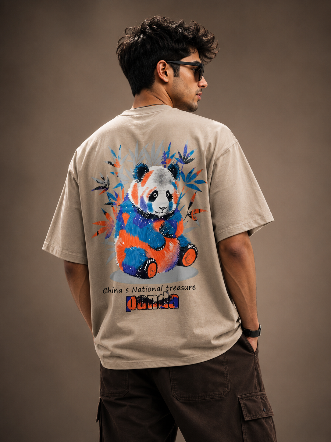 Panda Drift Oversized Drop Shoulder T-Shirt (Unisex)