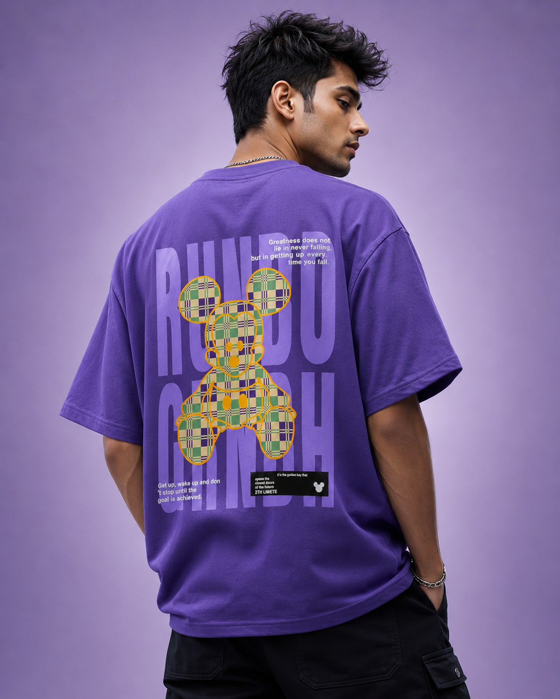Royal Chaos Oversized Drop Shoulder T-Shirt (Unisex)