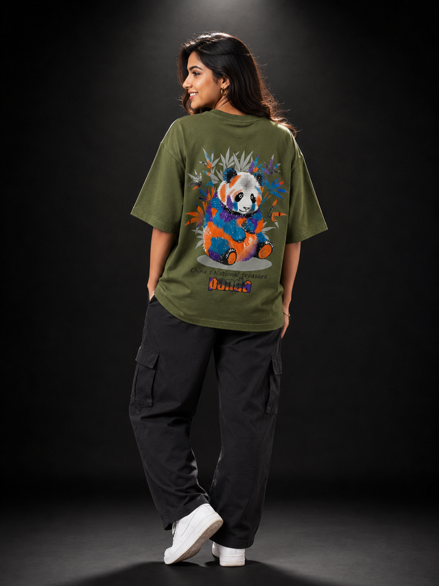 Wild Panda Oversized T-Shirt (Unisex)