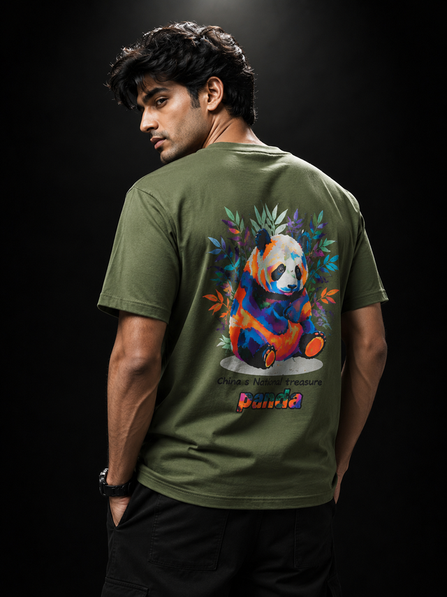 Wild Panda Oversized T-Shirt (Unisex)