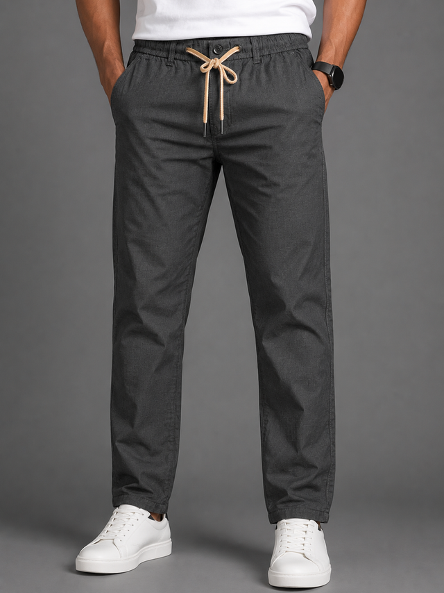 Urban Slate Regular Fit Cotton Trouser