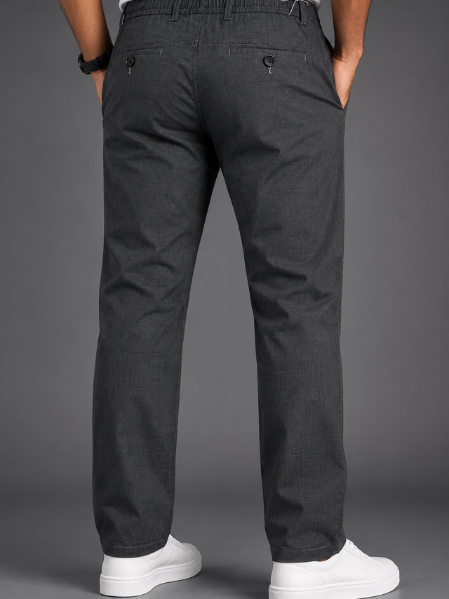 Urban Slate Regular Fit Cotton Trouser