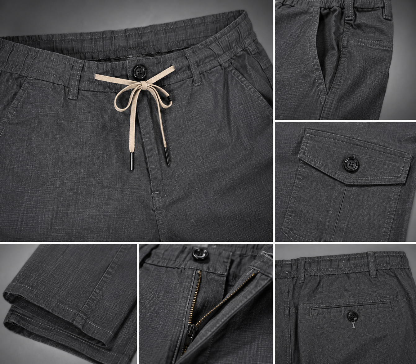 Urban Slate Regular Fit Cotton Trouser