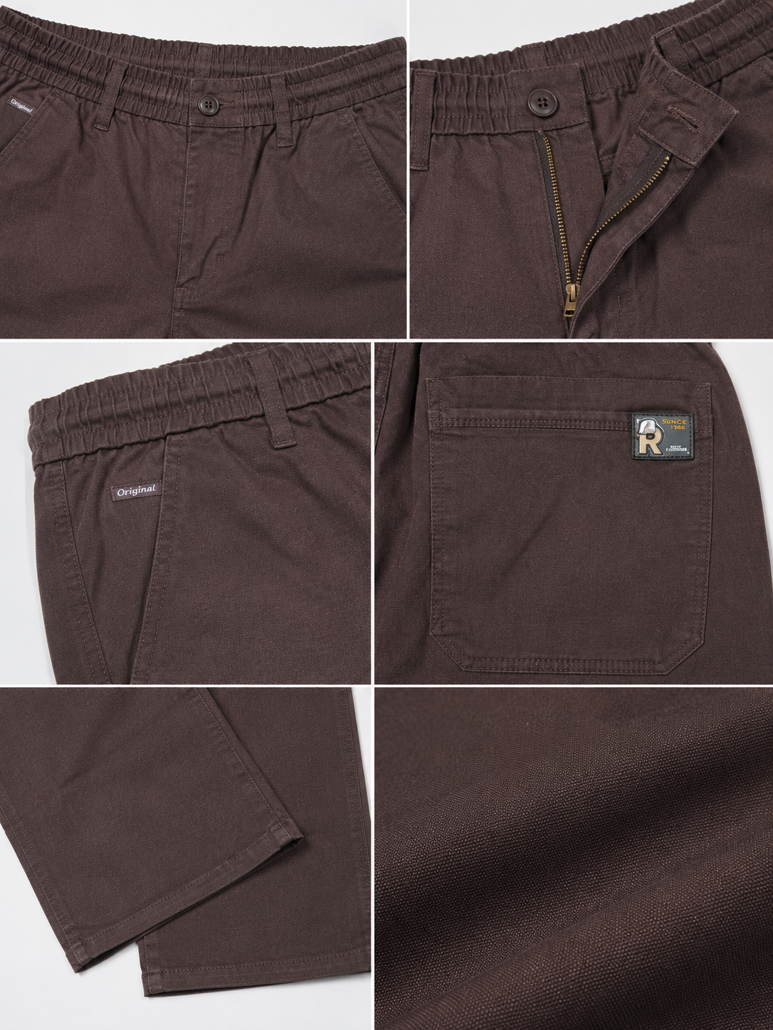 Espresso Luxe Regular Fit Cotton Trouser