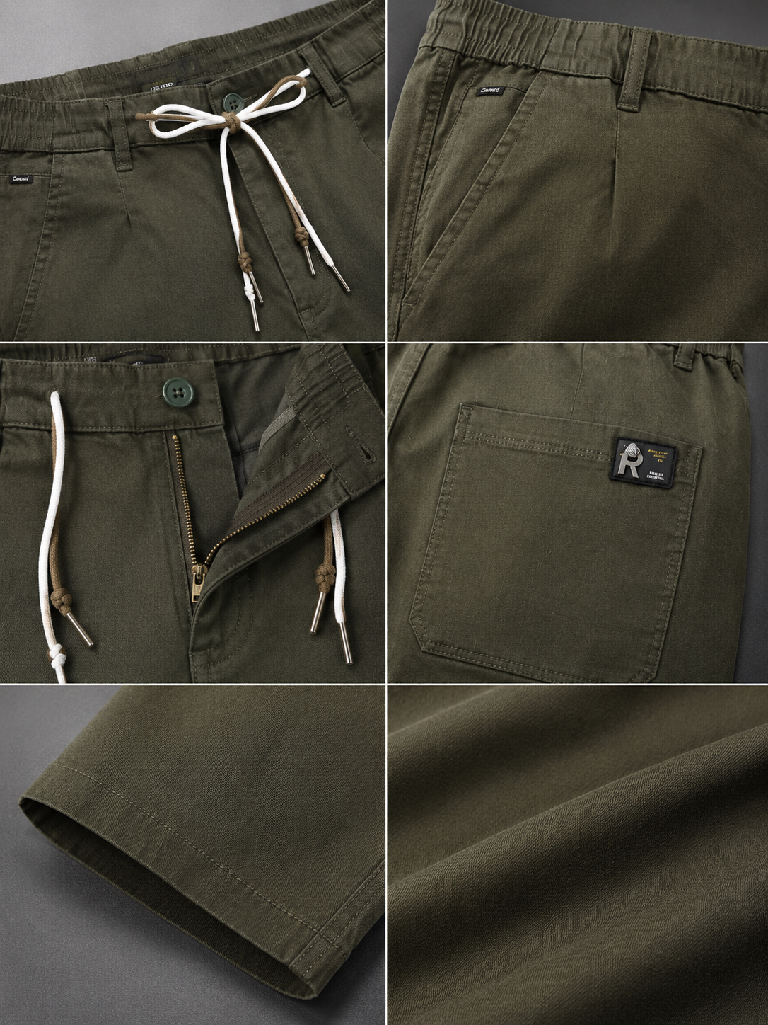 Olive Ridge Regular Fit Cotton Trouser