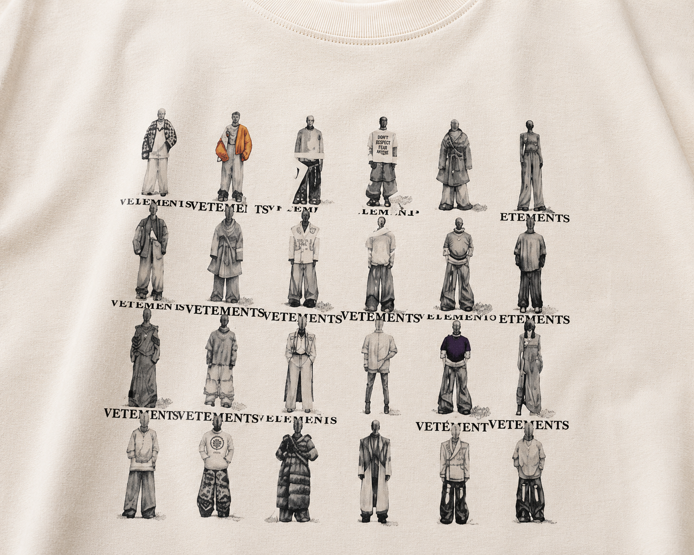 Ivory Icons Oversized T-Shirt