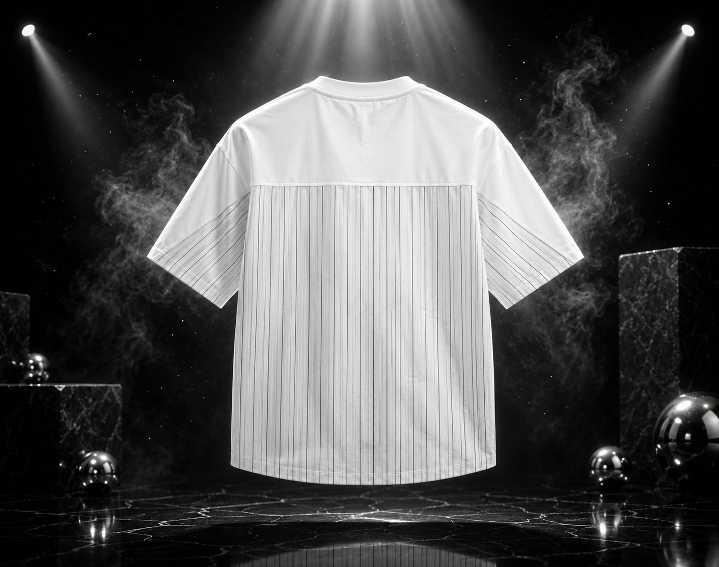 Arctic Grid Pocket Oversized T-Shirt
