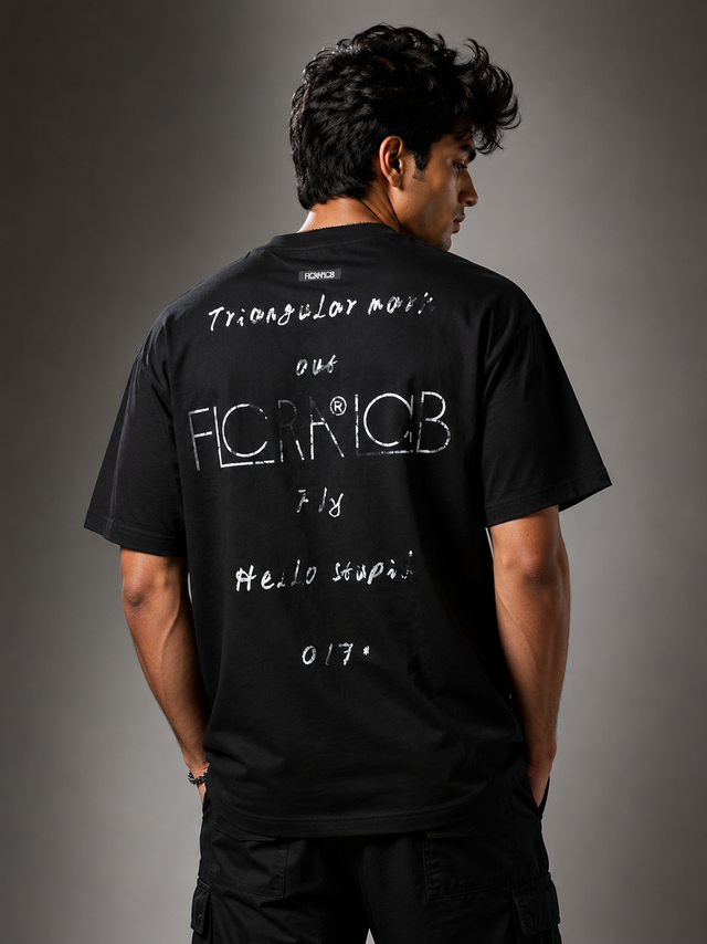 Noir Core Minimal Oversized T-Shirt