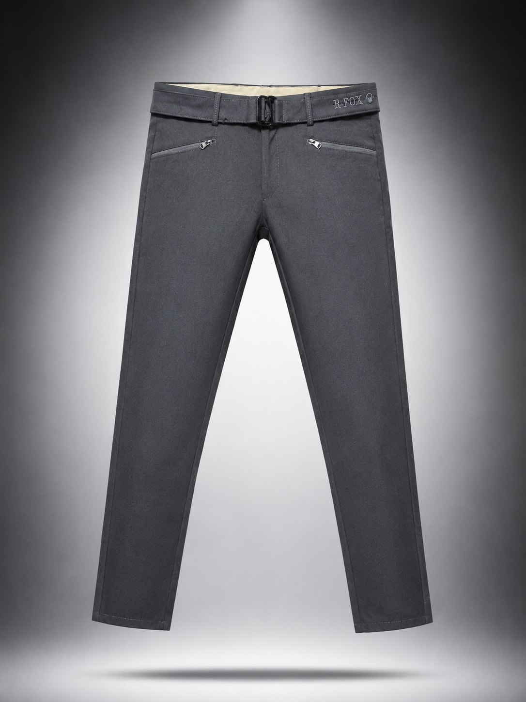 Urban Slate Cotton Slim Fit Trousers