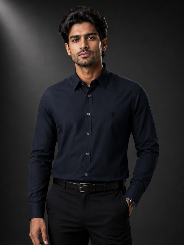 Midnight Executive Soft Touch Full Sleeve Shirt