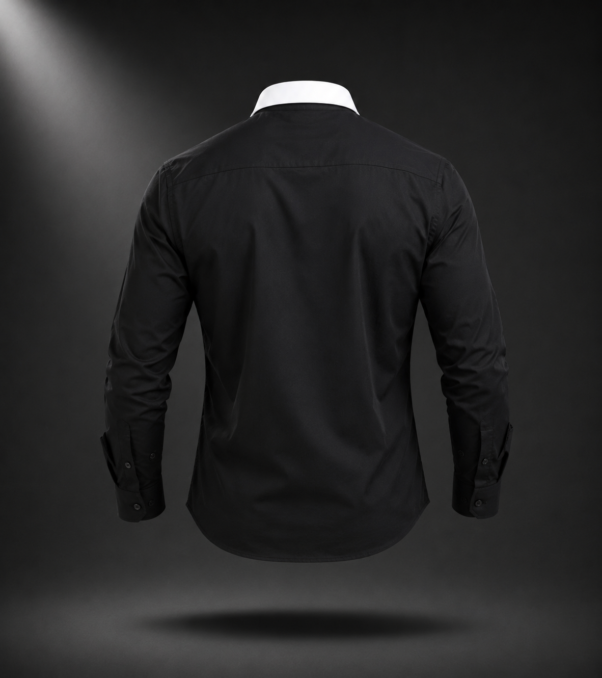 Noir Edge Dobby Lycra Full Sleeve Shirt