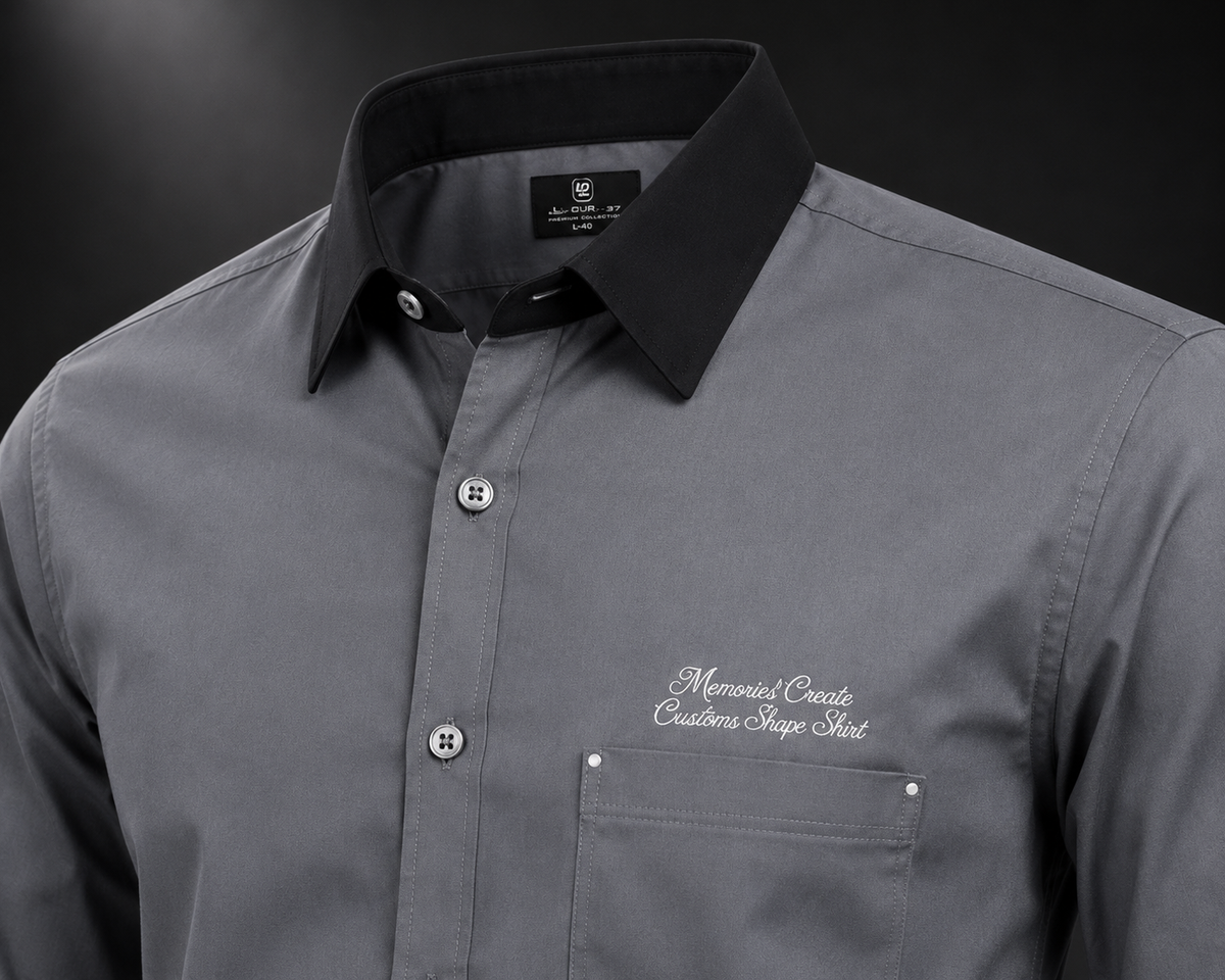 Graphite Elite Dobby Lycra Full Sleeve Shirt