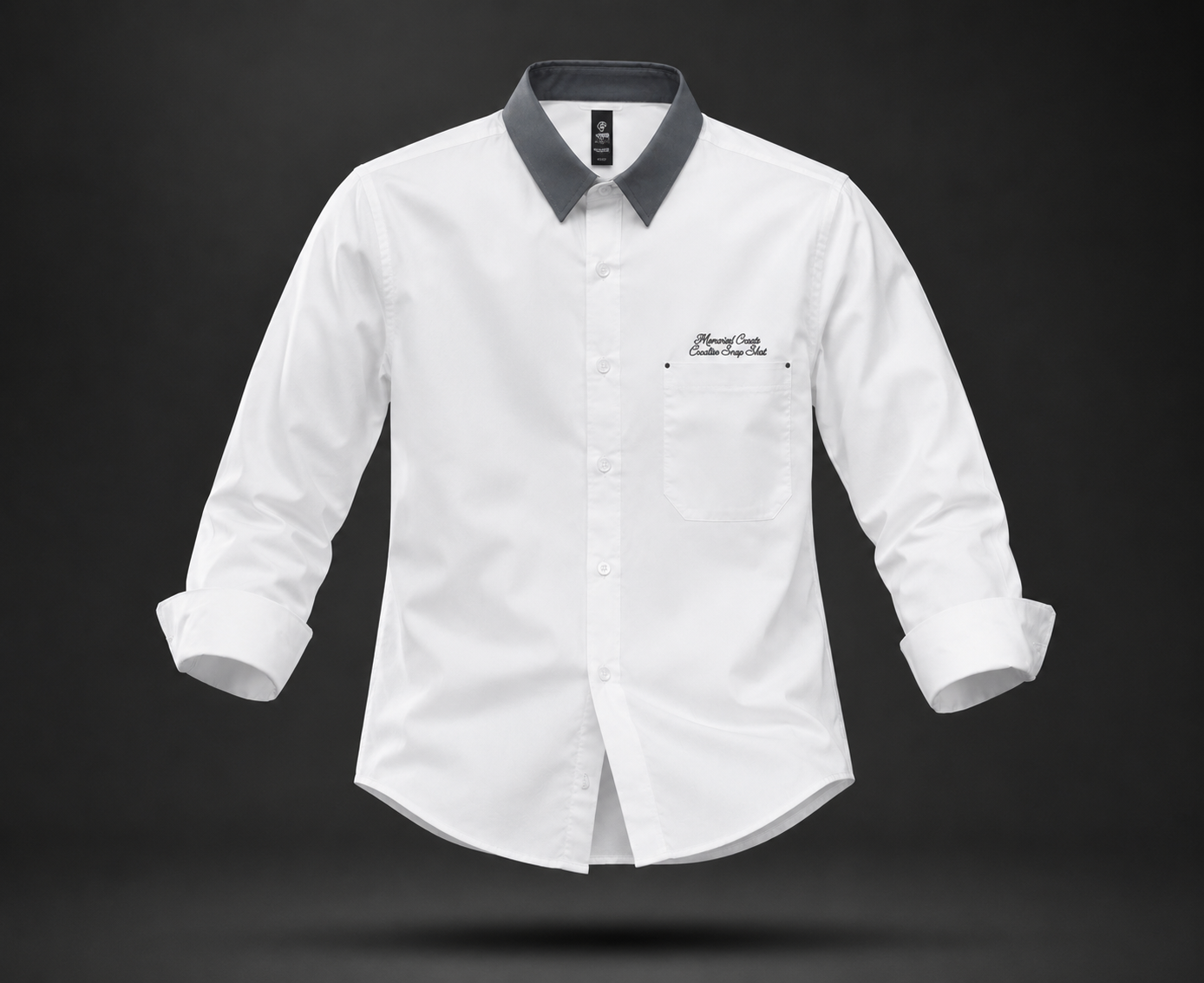 Arctic White Dobby Lycra Full Sleeve Shirt