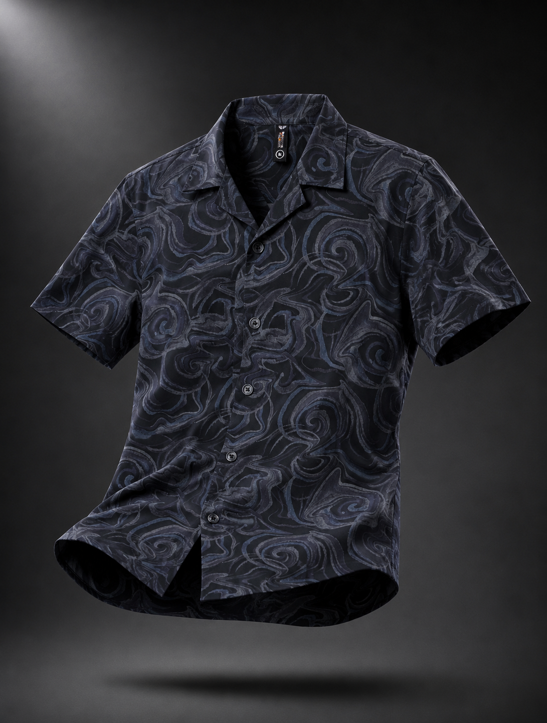 Midnight Marble Soft Touch Half Sleeve Shirt