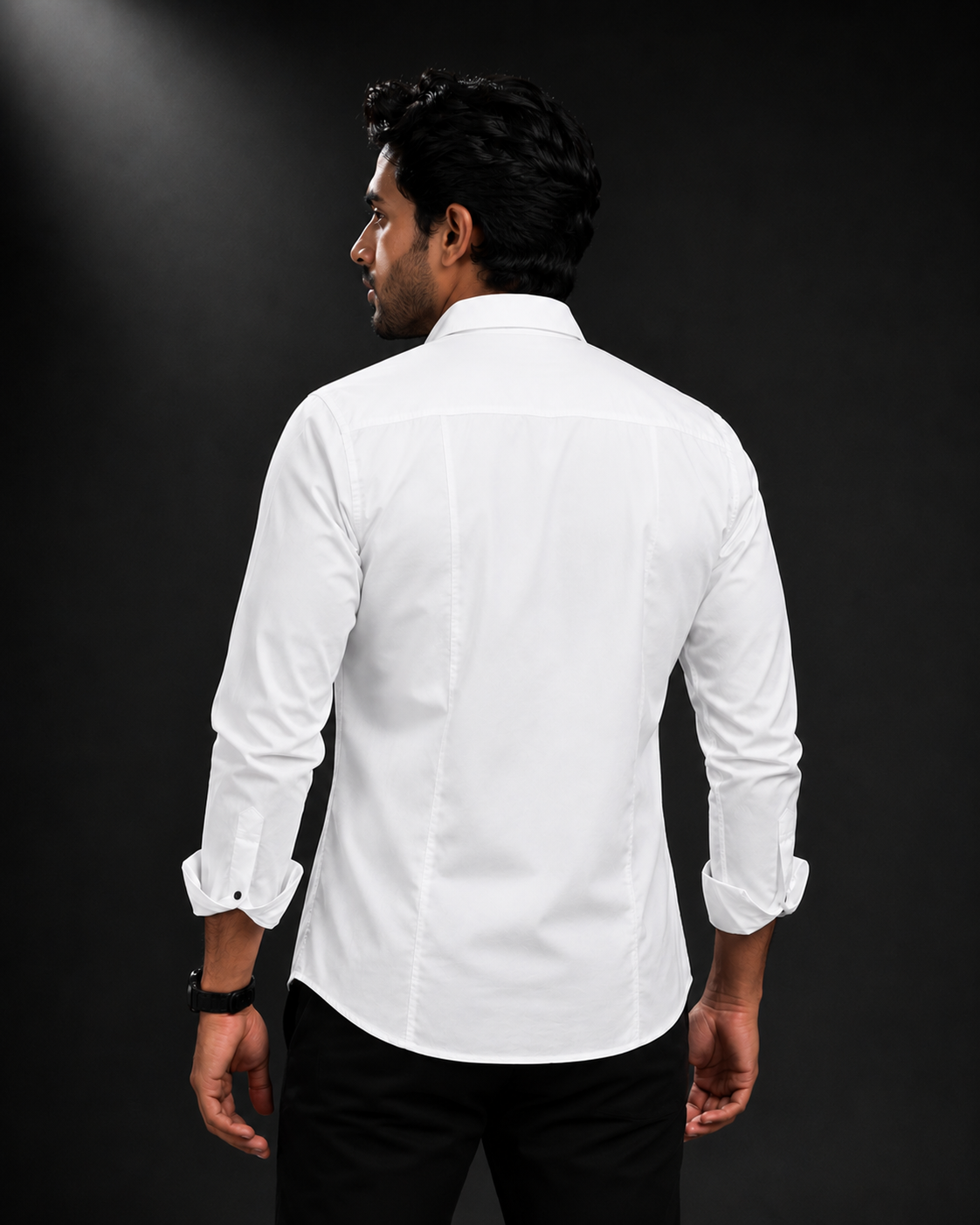 Urban Edge Dobby Lycra Full Sleeve Shirt