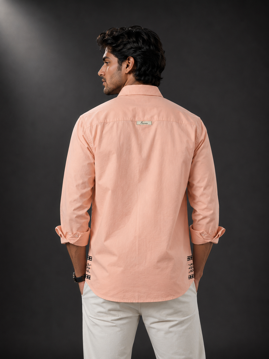 Blush Heritage Embroidered Full Sleeve Shirt