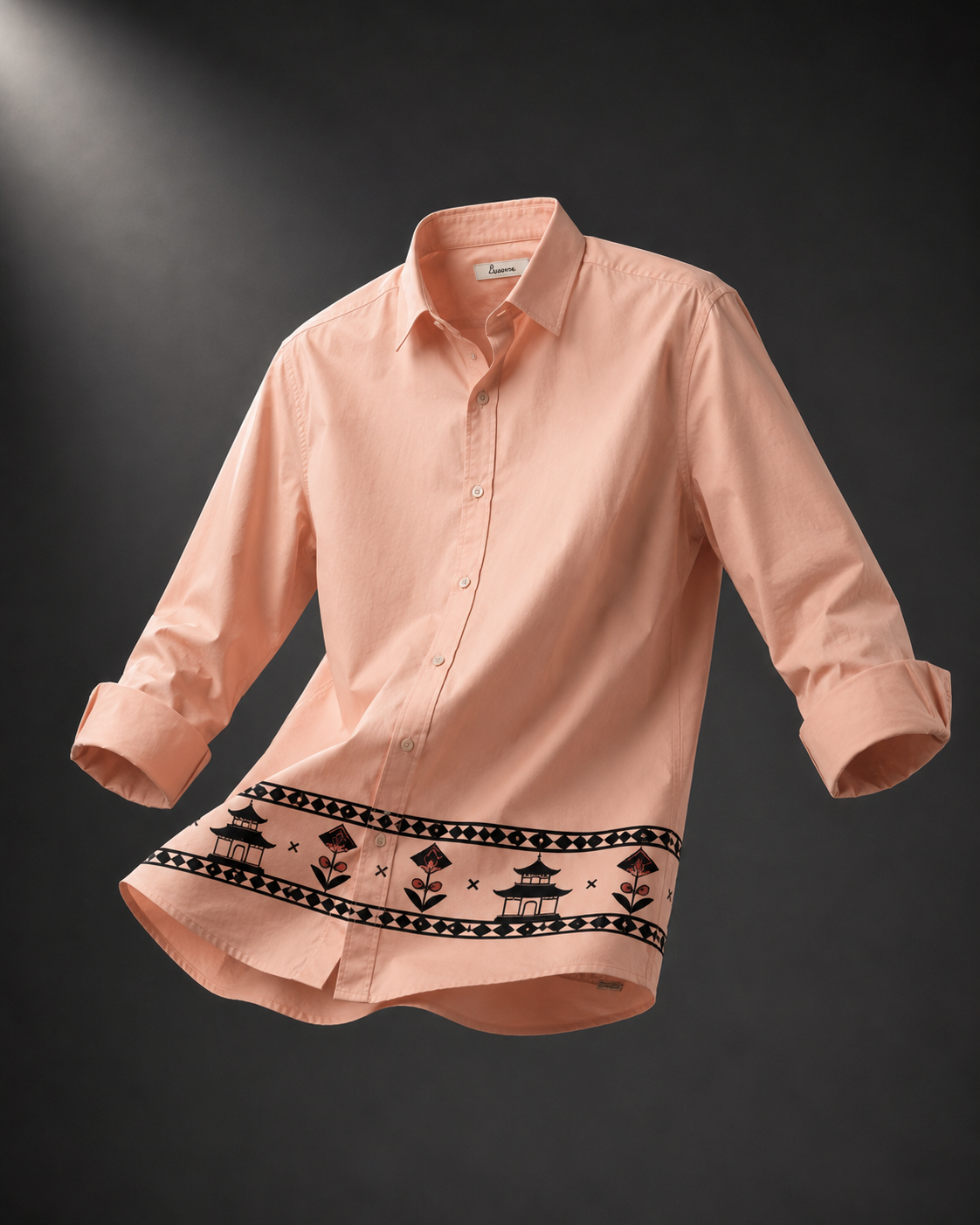 Blush Heritage Embroidered Full Sleeve Shirt