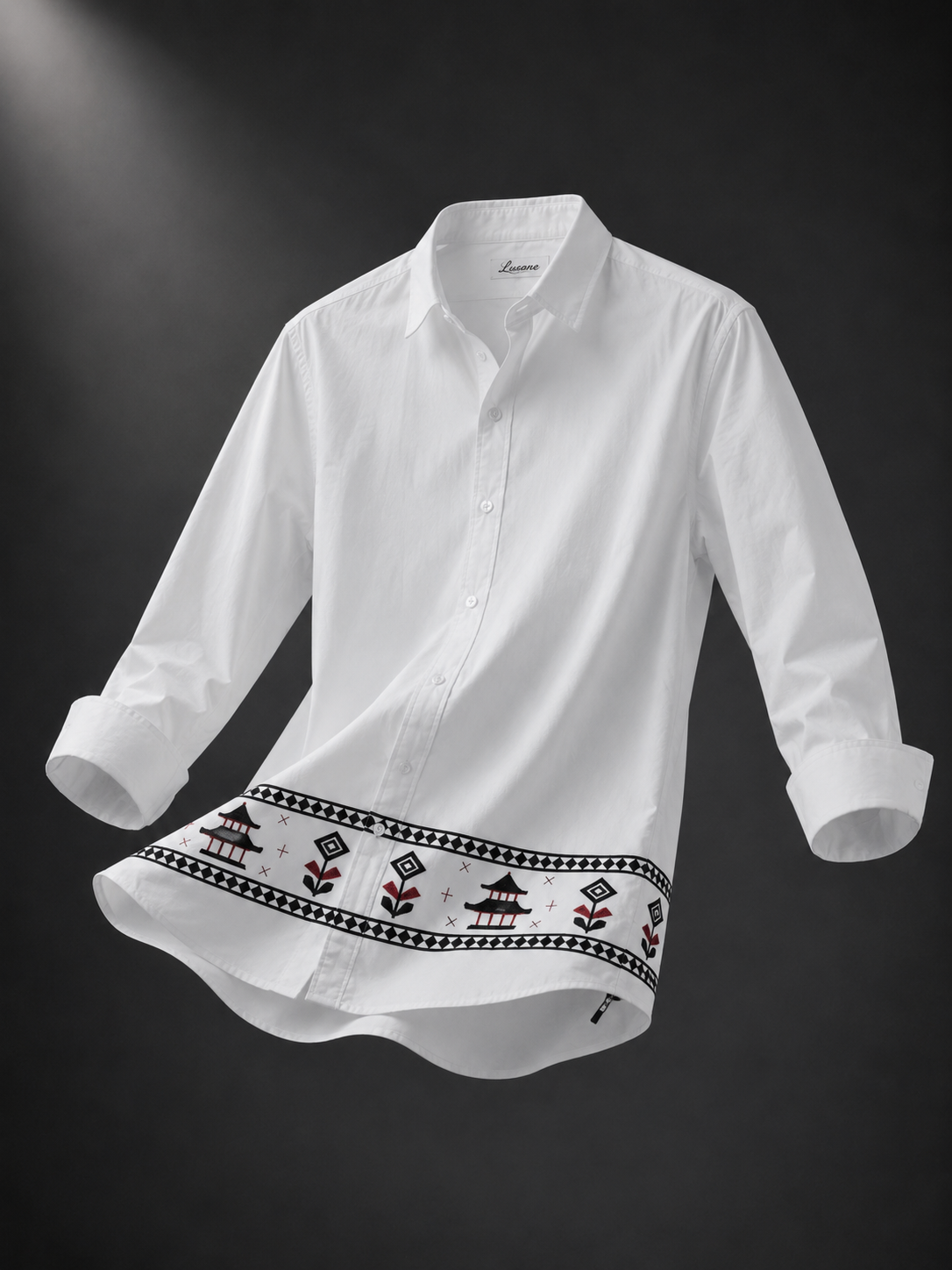 Ivory Heritage Embroidered Full Sleeve Shirt
