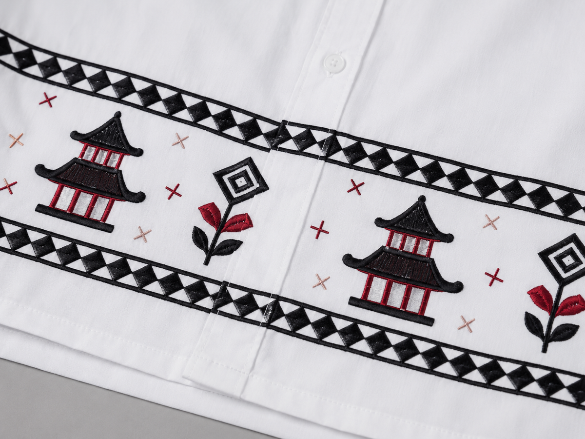 Ivory Heritage Embroidered Full Sleeve Shirt