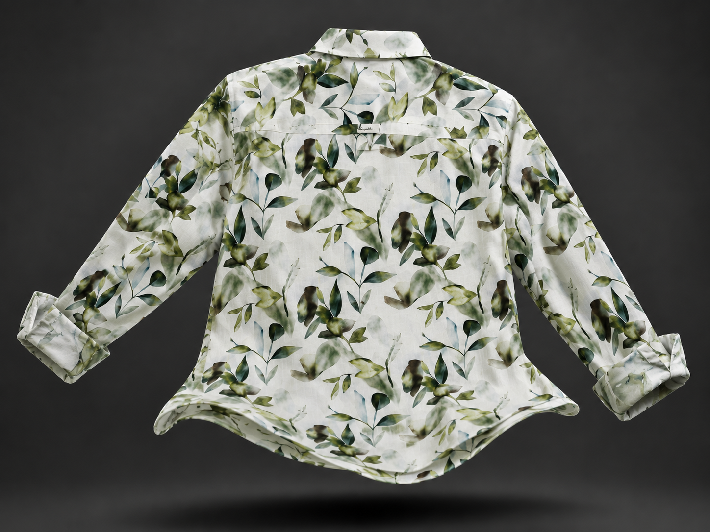 Botanical Breeze Printed Linen Full Sleeve Shirt
