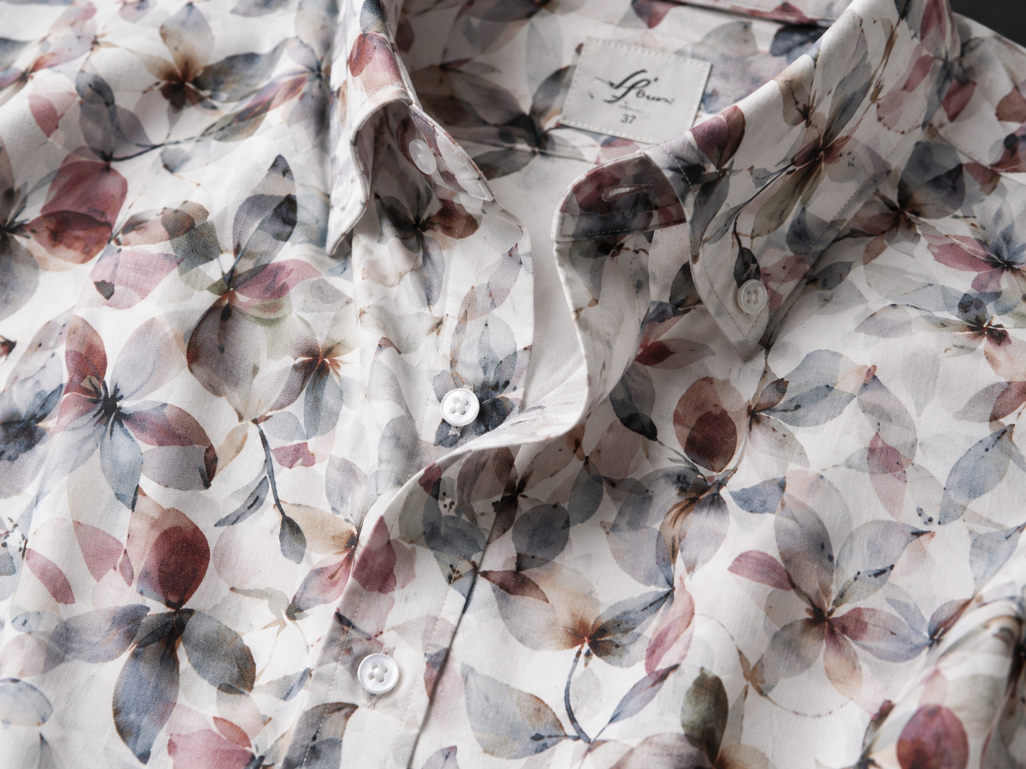 Pastel Bloom Printed Linen Full Sleeve Shirt