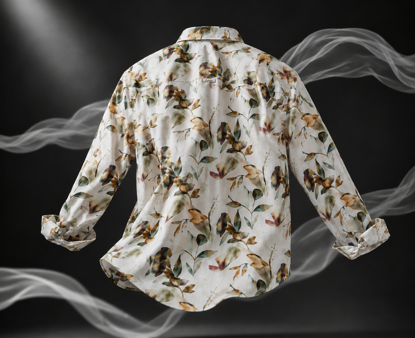Autumn Meadow Printed Linen Full Sleeve Shirt