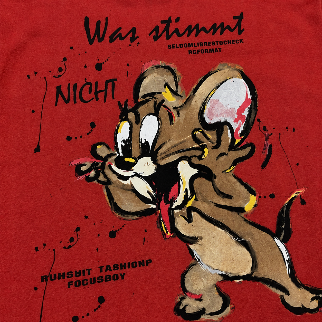 Mouse Sketch Cream Graphic Sweatshirt