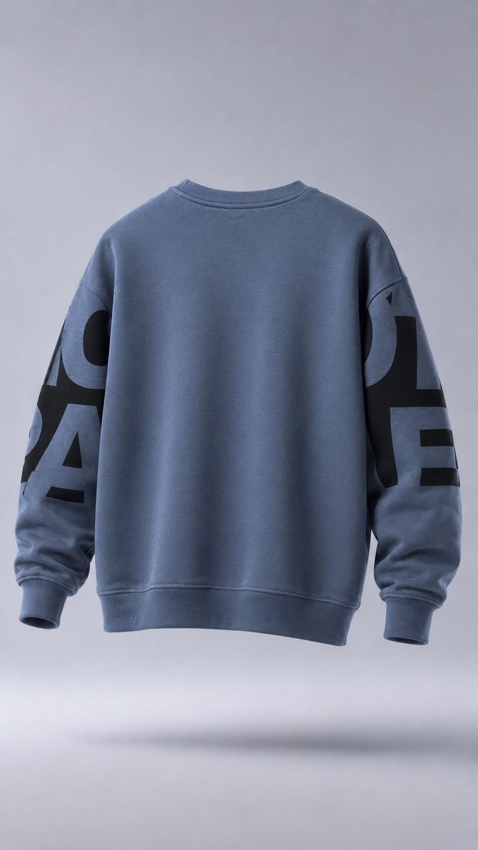 Bold Type Steel Blue Graphic Sweatshirt
