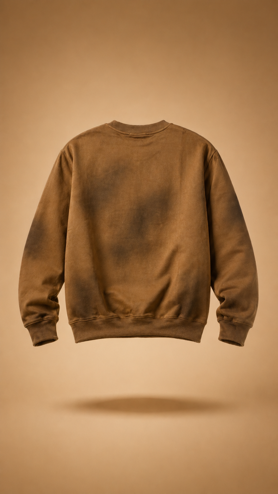 Safety Pin Vintage Camel Washed Graphic Sweatshirt