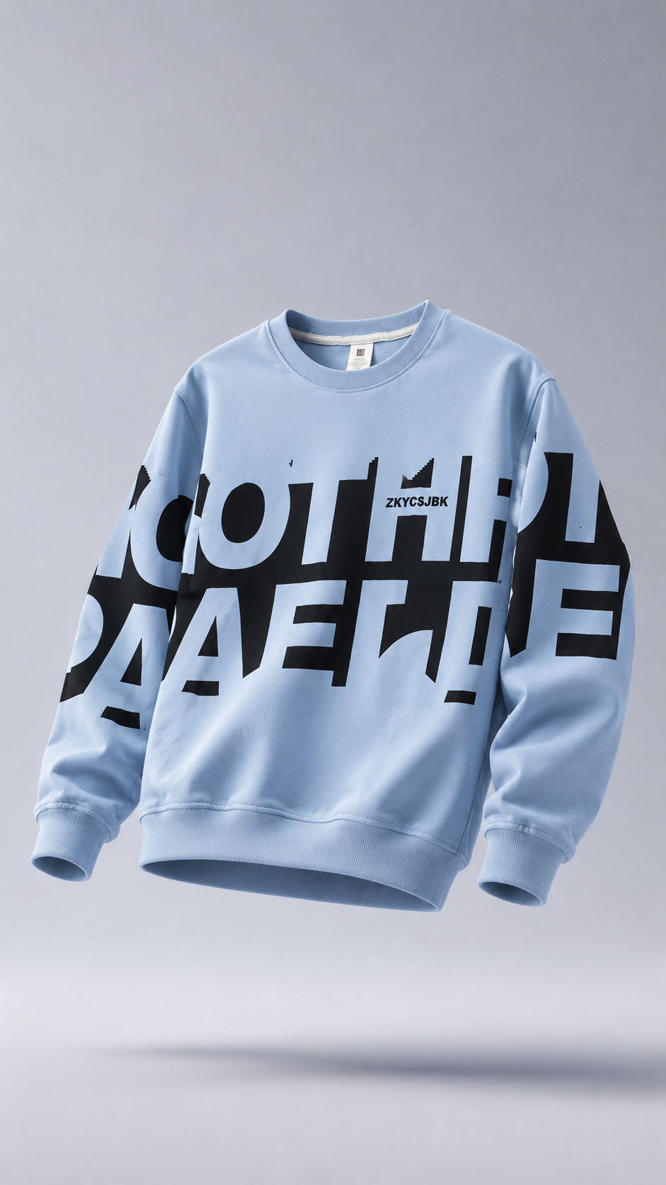 Bold Type Powder Blue Graphic Sweatshirt